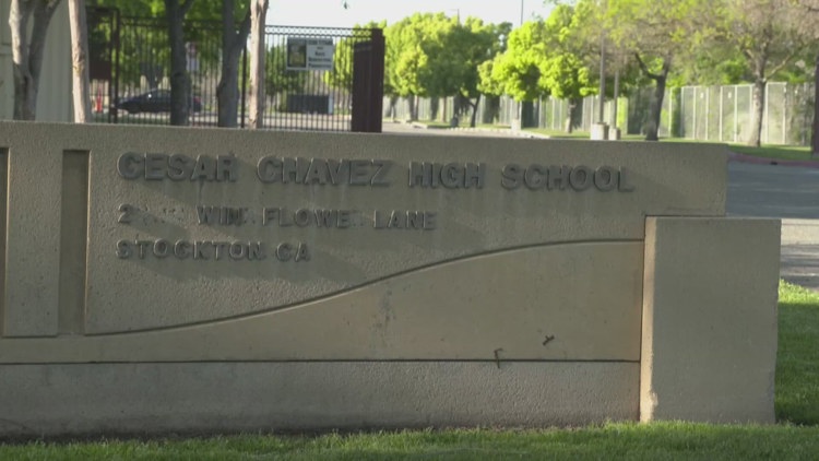 What happens to César Chávez-named sites in Stockton, Modesto?