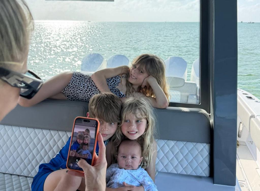 Anna with her four children