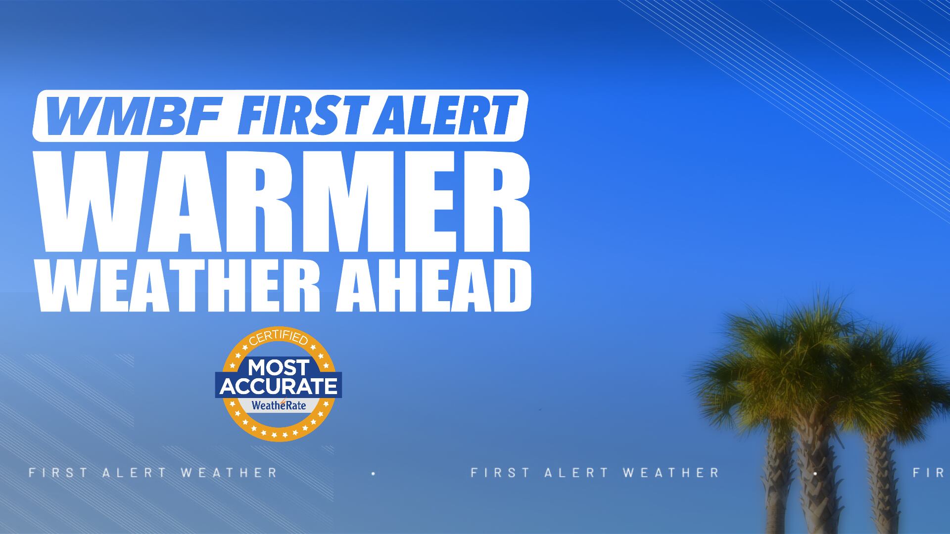 First alert: Warmth builds into the weekend