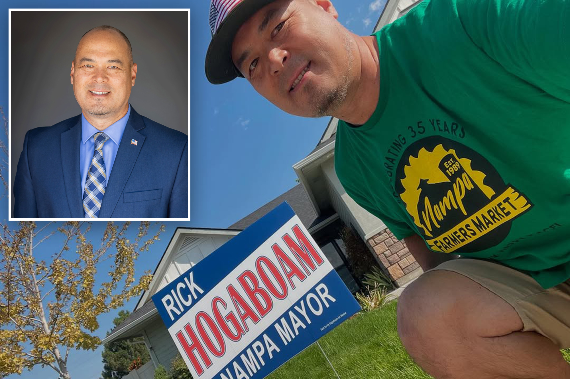 Newly-elected Idaho mayor Rick Hogaboam, 47, dies after collapsing mid-speech during town hall<br><br>