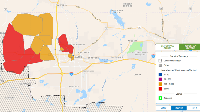 Consumers reports power restored after thousands affected by outage ...