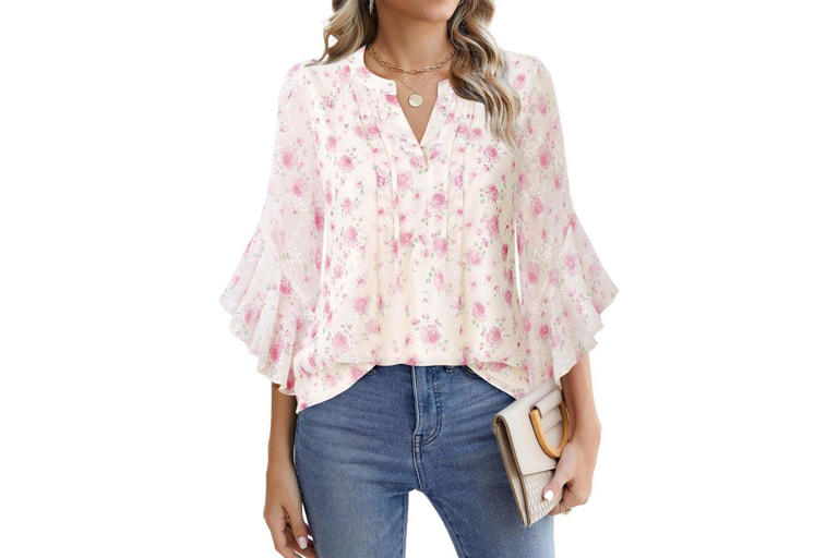 I'm swapping my frumpy office shirts with these stylish spring blouses ...