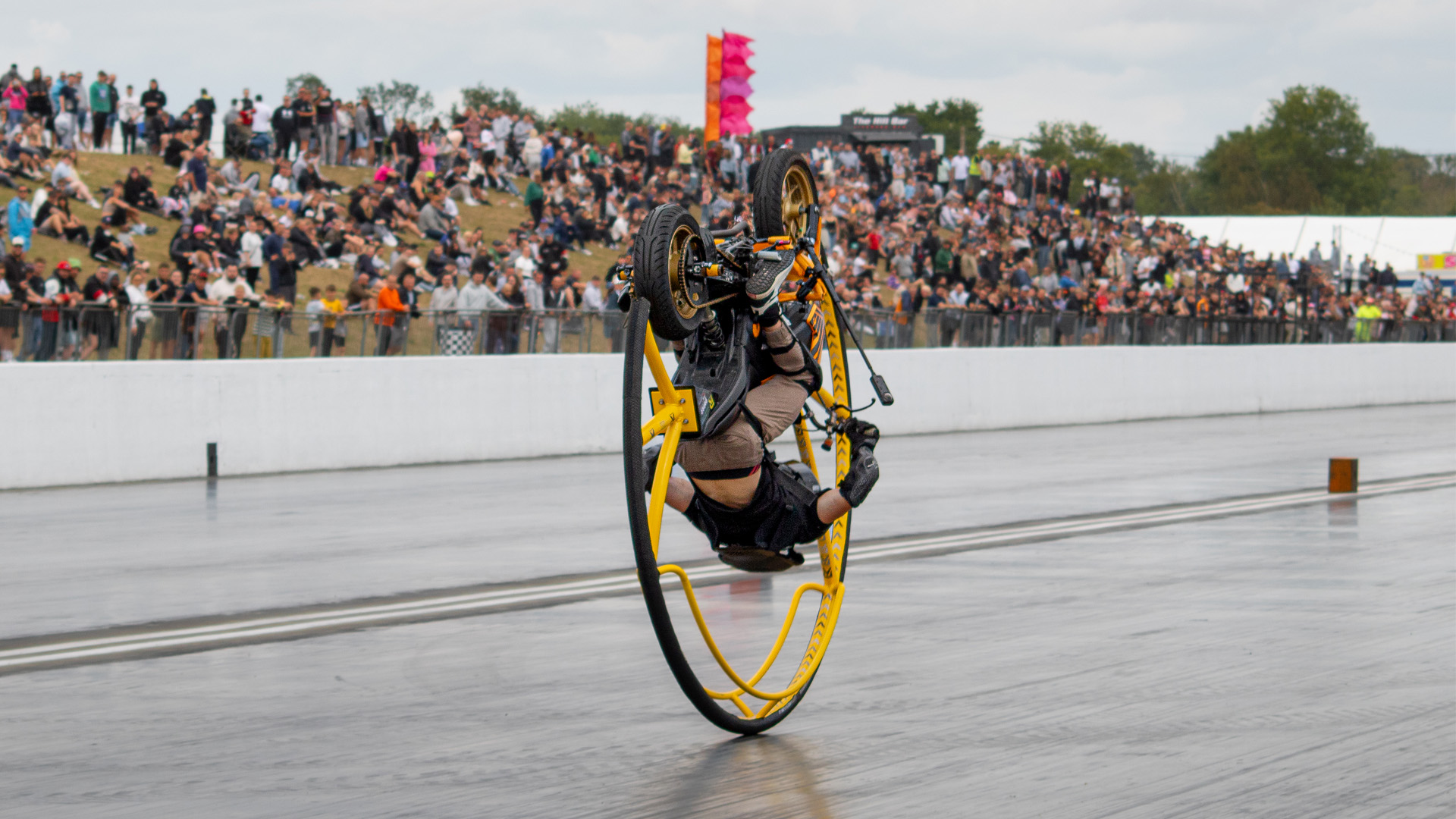UK stunt rider sets record for most forward rolls on a motorcycle