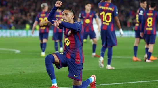 Barcelona’s silent force: Raphinha going level with Kylian Mbappe and ...
