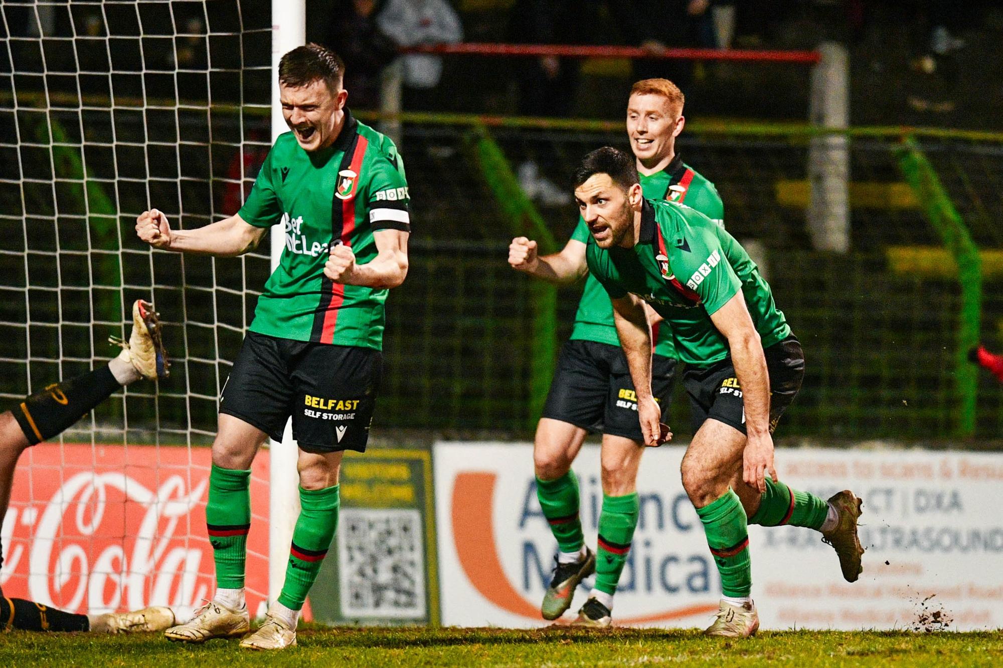 'What a reaction' - Glentoran boss Declan Devine hails dominant victory ...
