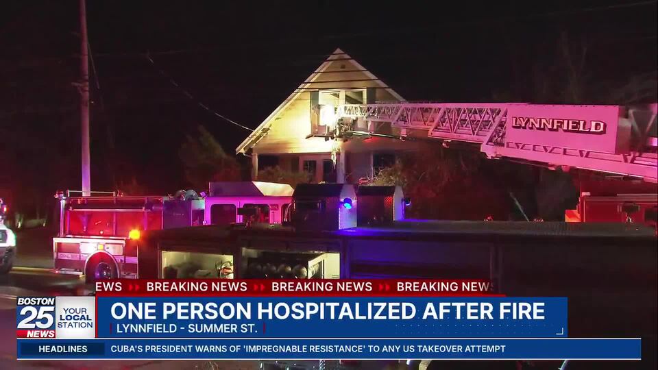 One person hospitalized after house fire in Lynnfield