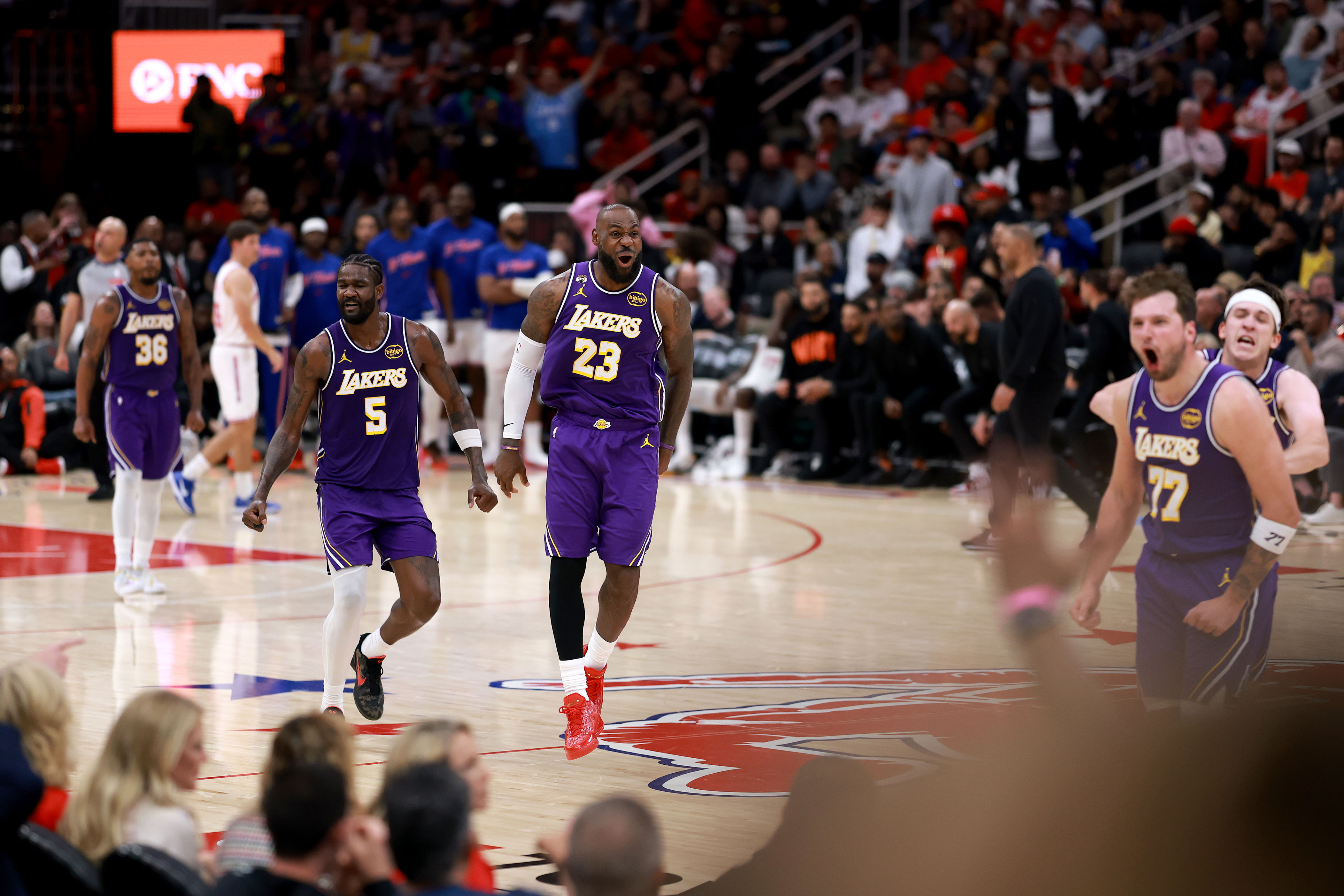 NBA star LeBron James made history in Lakers-Rockets game