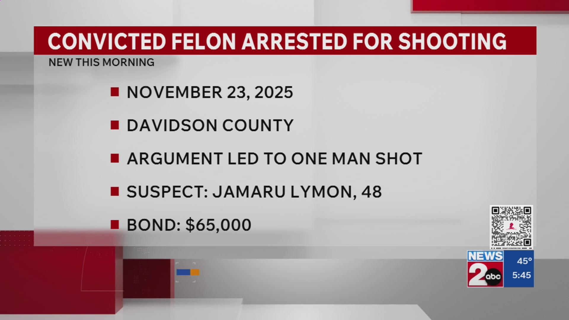 Convicted felon charged in Nashville shooting