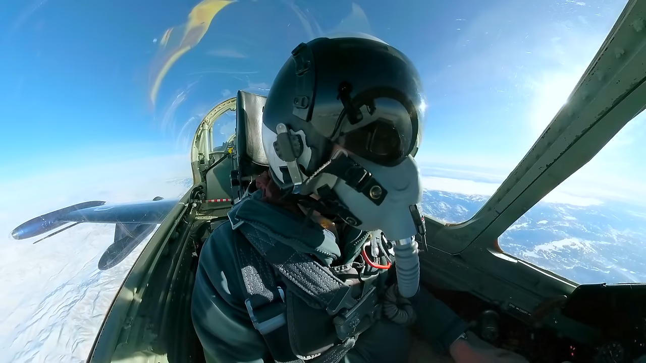 Watch high altitude flying in harsh winter conditions