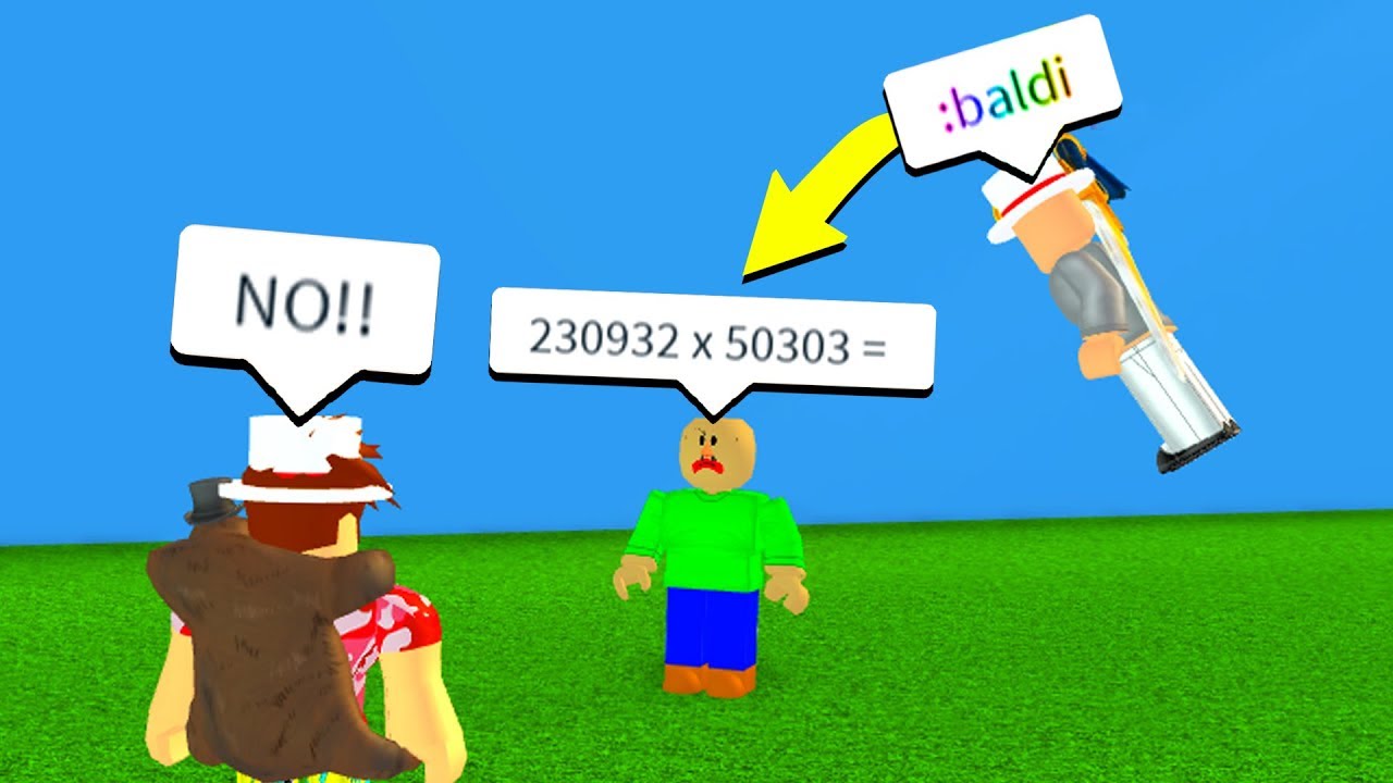 Spawning Baldi Basics Using These Secret Roblox Admin Commands