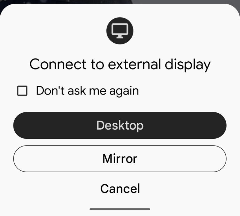 You'll want to tap Desktop to enable this new feature. Screenshot by Jack Wallen/ZDNET