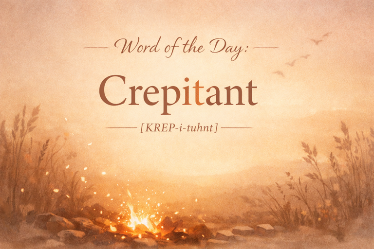 Word of the day: Crepitant