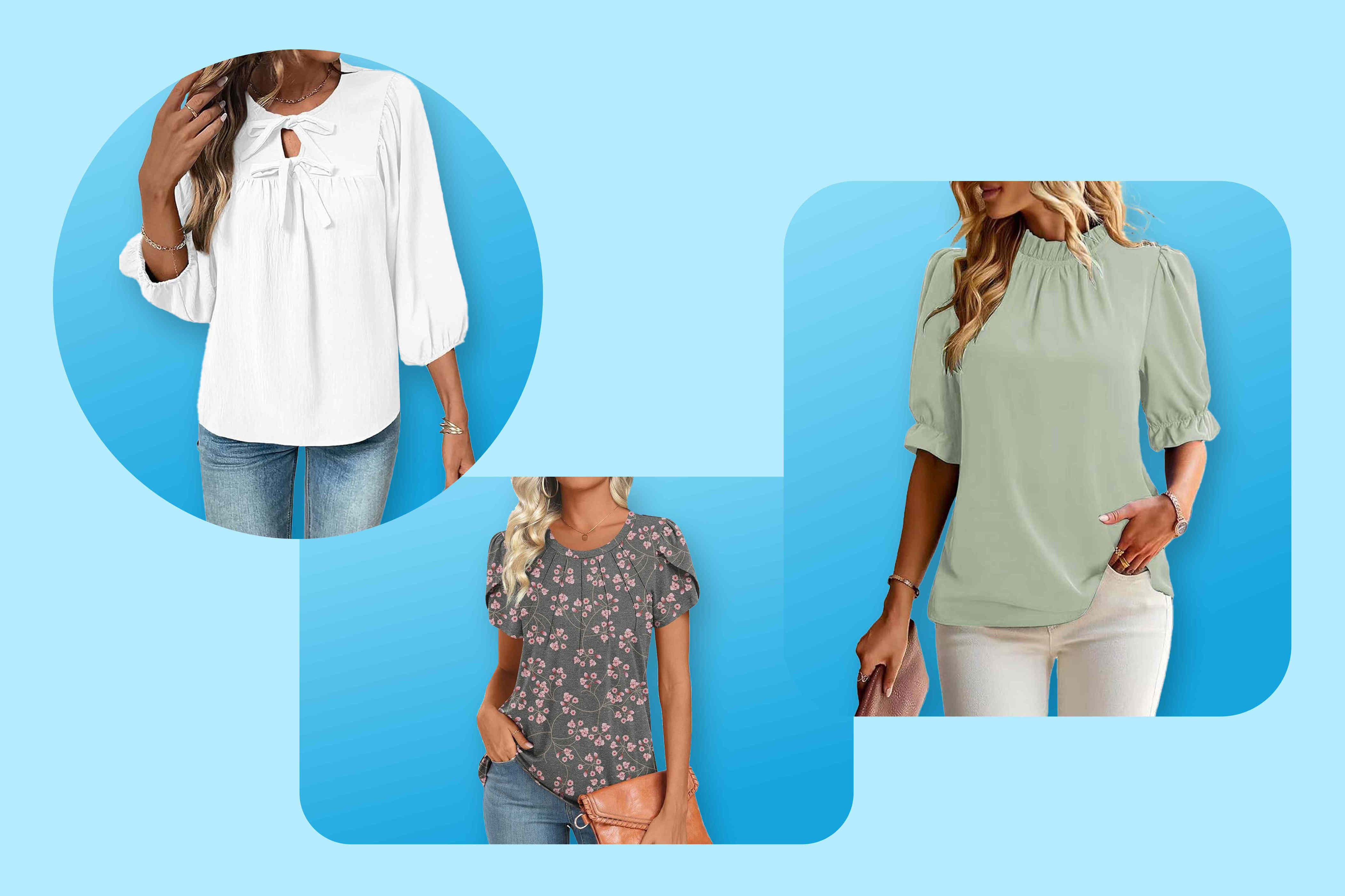 I'm swapping my frumpy office shirts with these stylish spring blouses ...