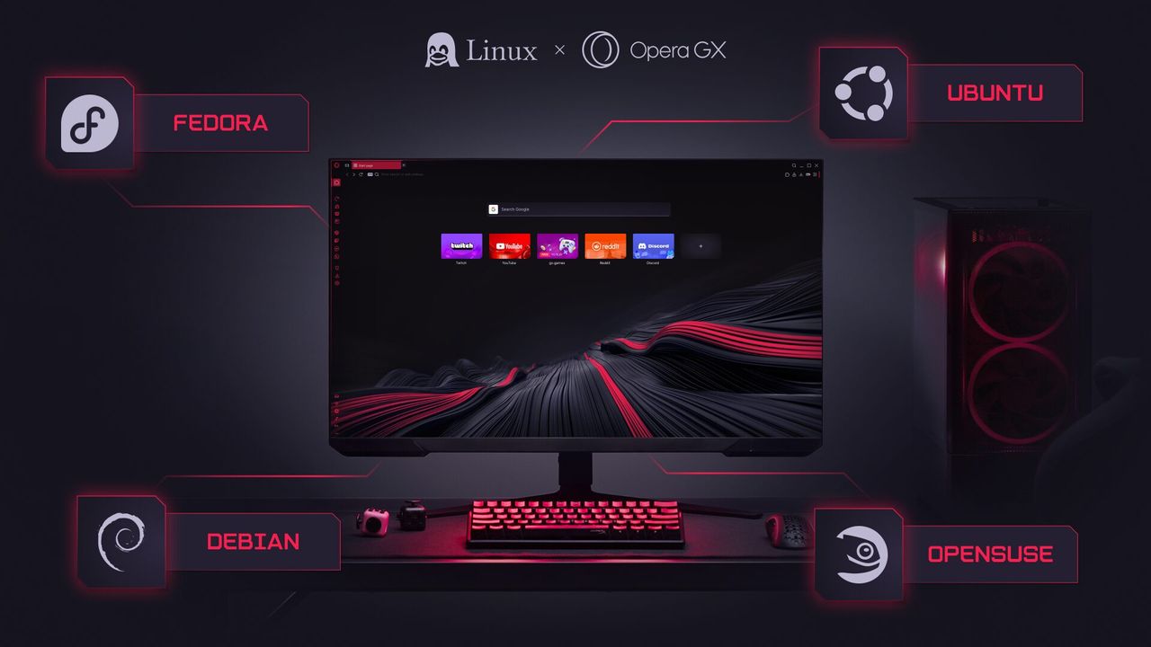 Opera GX finally arrives on Linux by popular demand