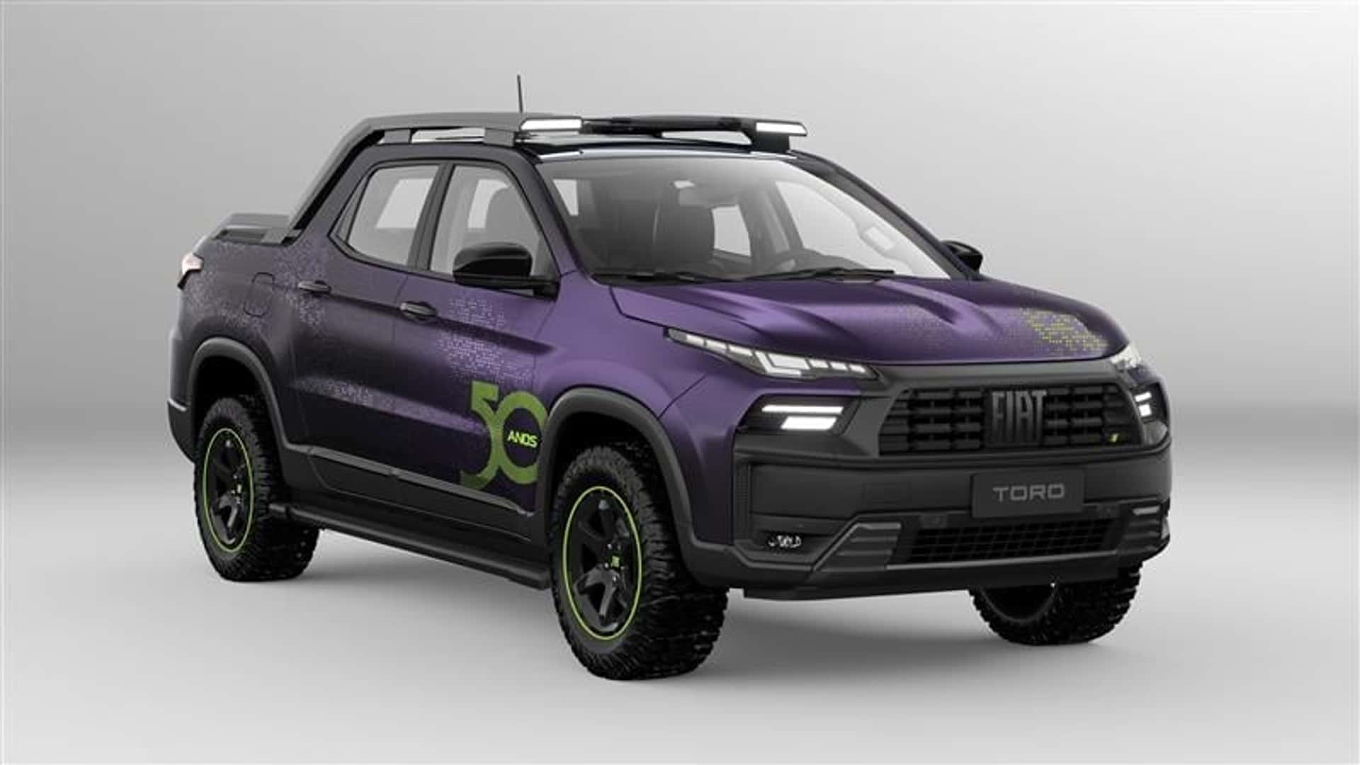 Fiat apresenta Toro roxa especial para o Lollapalooza com visual off-road