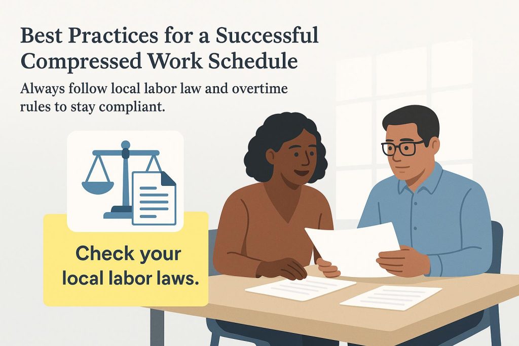 How to implement a compressed work schedule