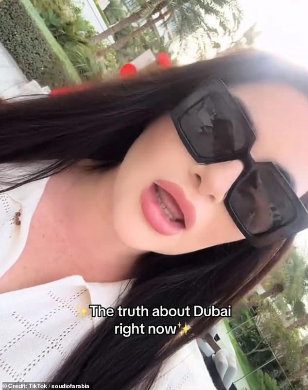 Dubai influencers have hit out at Brits who have fled the United Arab Emirates city branding them 'ungrateful' (Pictured: Soudi) 