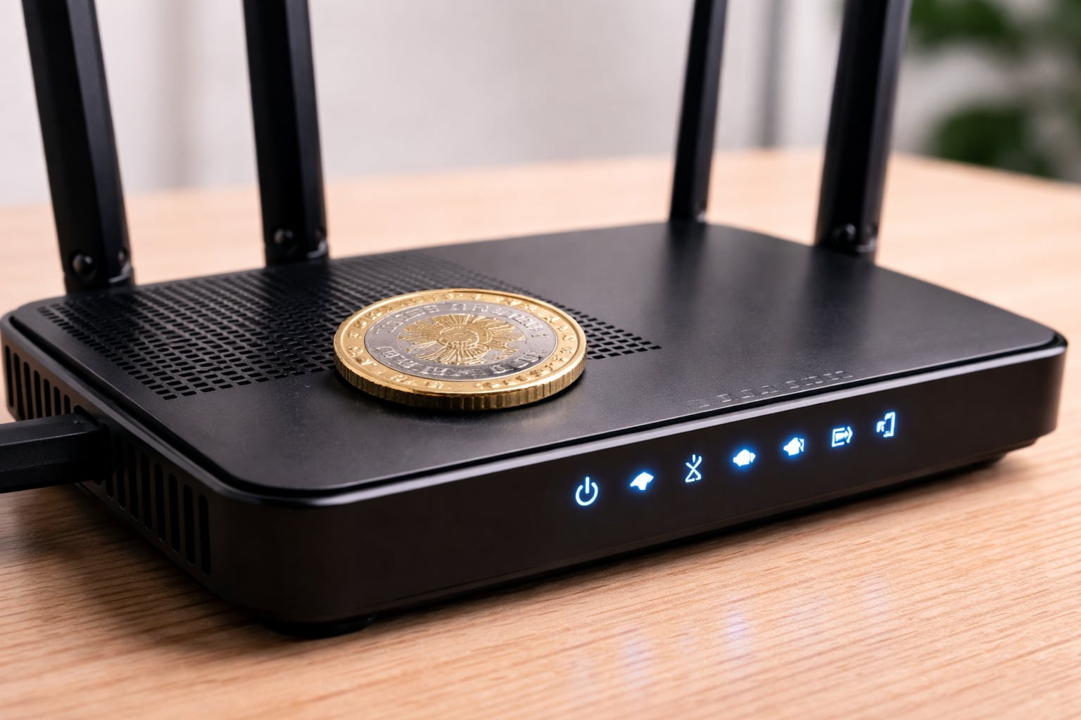 Poner una moneda arriba del módem de WiFi: para qué sirve y por qué ...