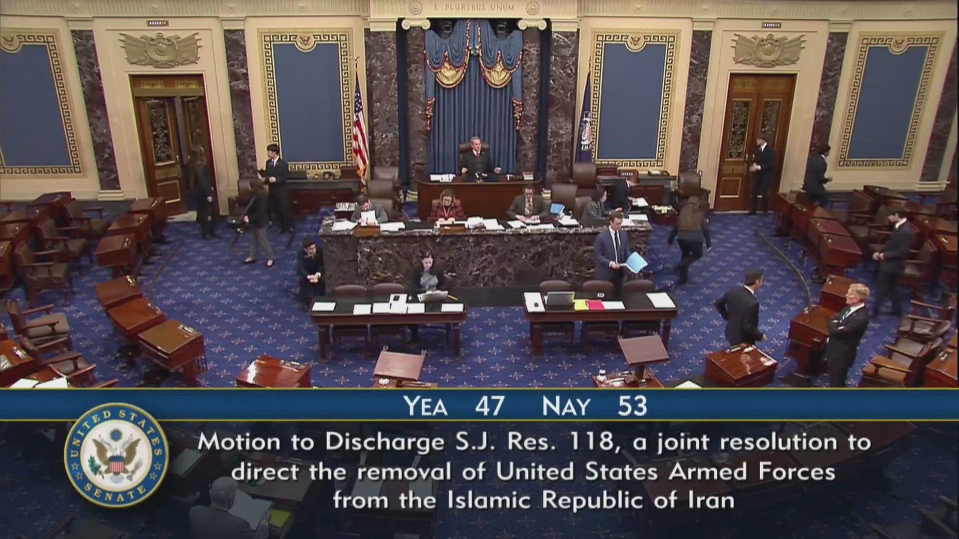 Senate rejects resolution requiring approval for military action ...