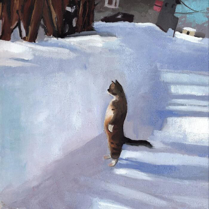 27 humorous paintings inspired by digital trends
