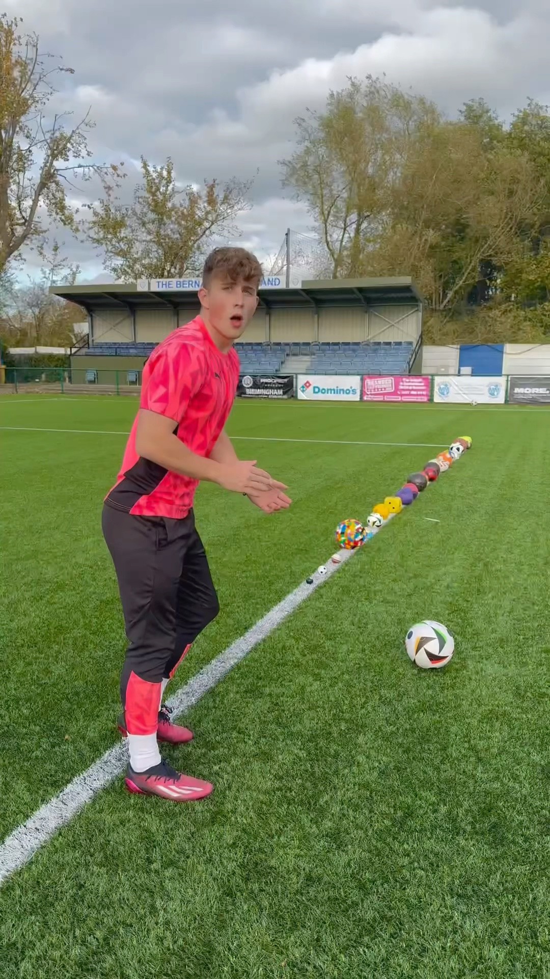 Unpredictable soccer kicks from random selections