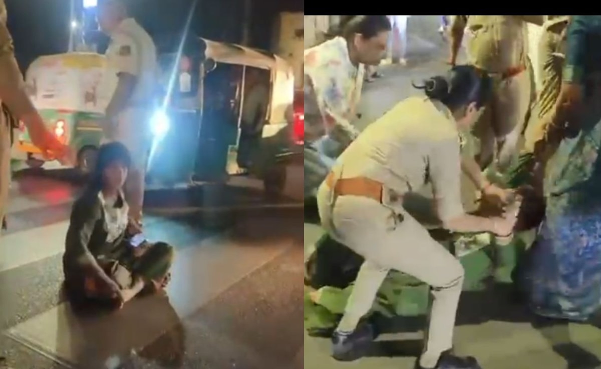 Drunk woman shouts, screams, brings traffic to halt outside Gujarat ...