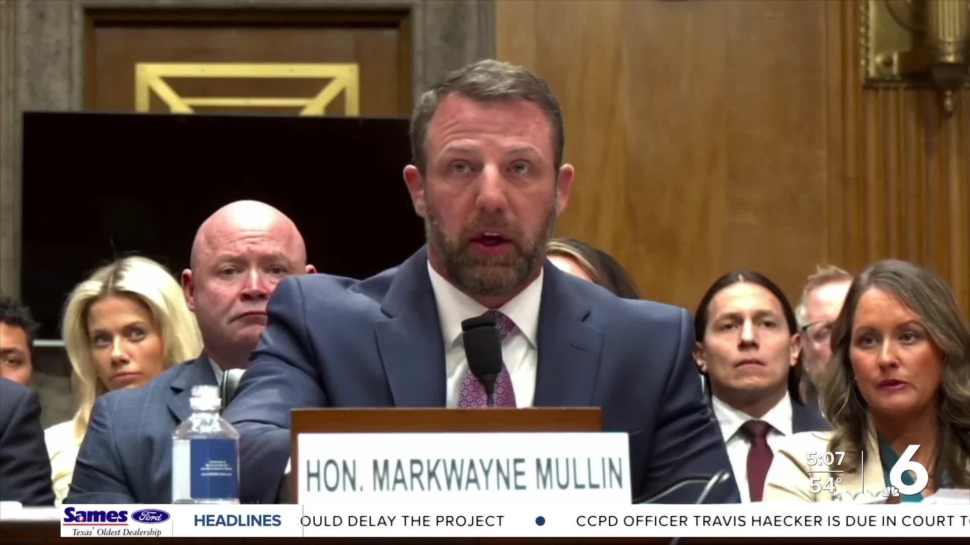 Mullin clashes with senators at key DHS confirmation hearing