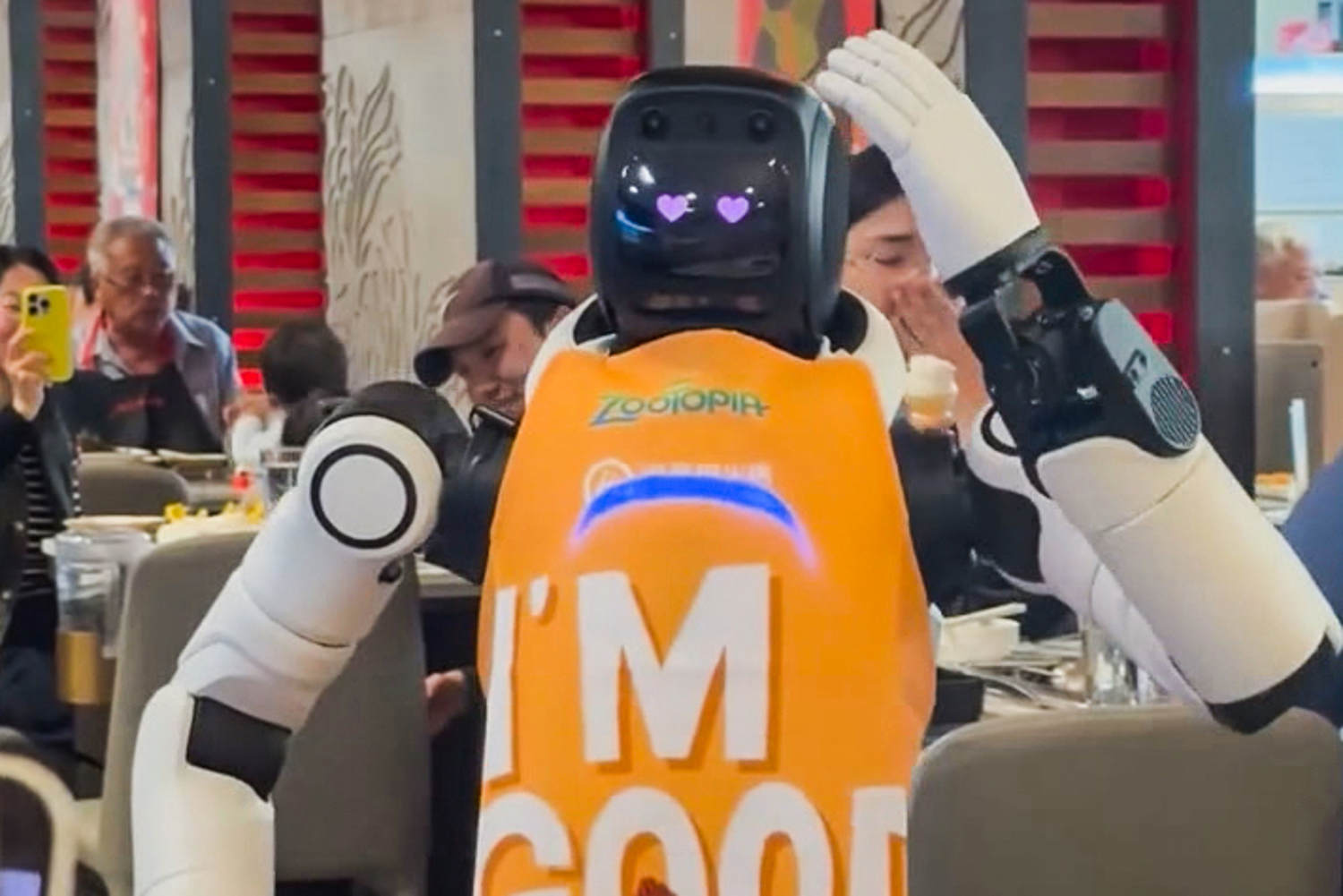 Dancing robot busts a move, and dishes, after going rogue at California ...
