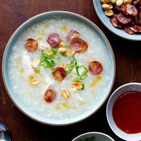 Slow Cooker Rice Congee with Chicken