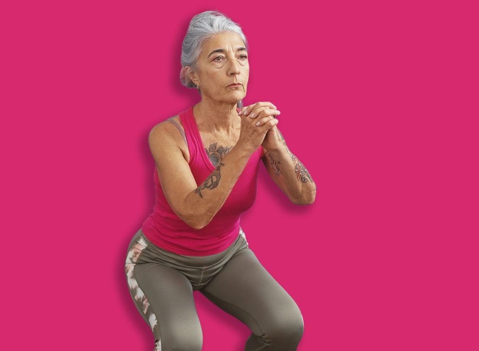If you can do this many squats after 60, your leg strength is stronger than 90% of your peers