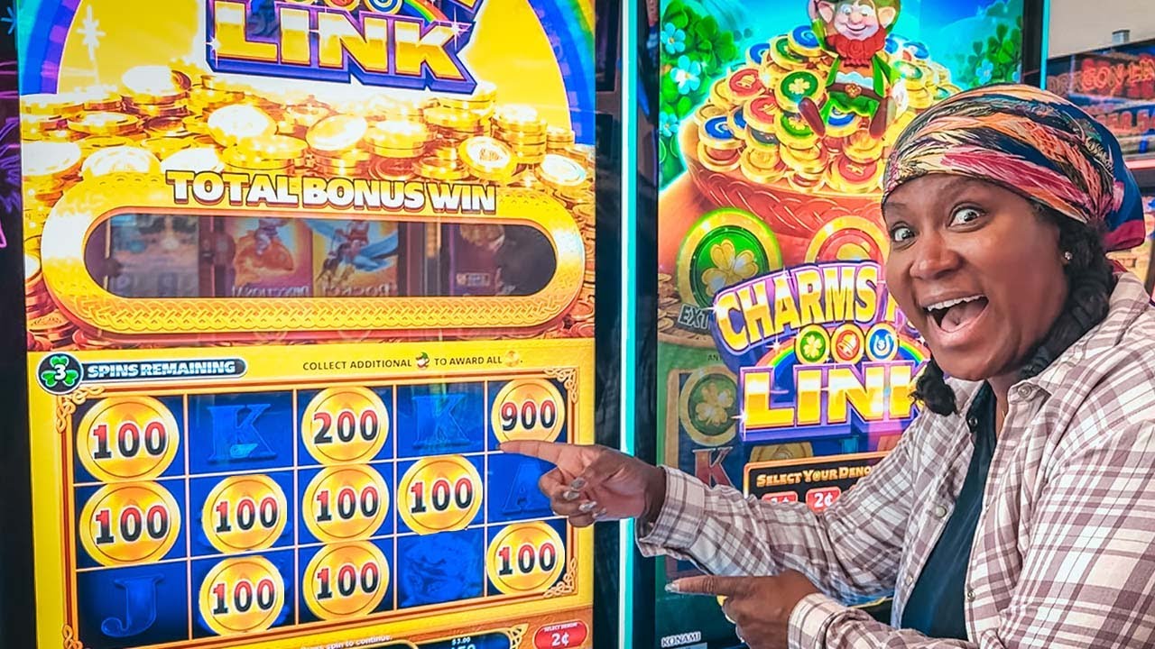 My wife won big on new slot machines in Las Vegas (crazy bonus)