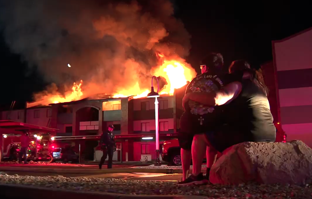 Firefighters battle second-alarm fire at apartment complex near 27th ...