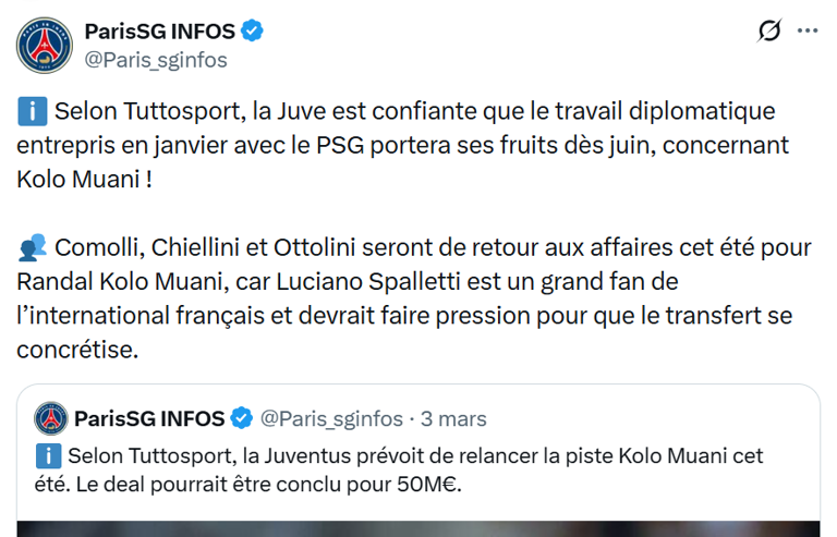 Noticias de fichajes – Kolo Muani y Juventus, la saga continúa