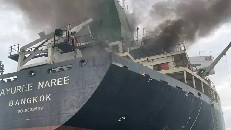 Thai-flagged cargo ship with 23 crew attacked in Strait of Hormuz ...
