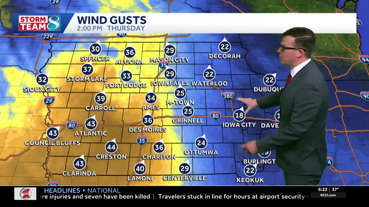 Iowa weather: Snow returns this morning with very gusty winds later ...
