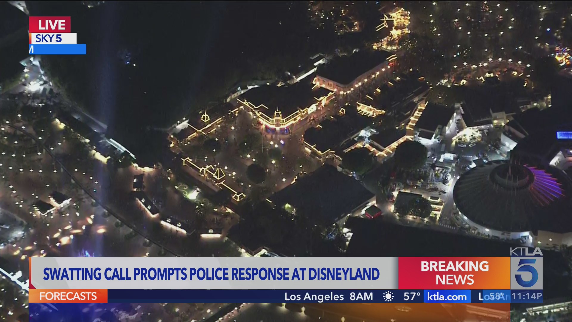Anaheim police respond to hoax mass shooter call at Disneyland<br><br>