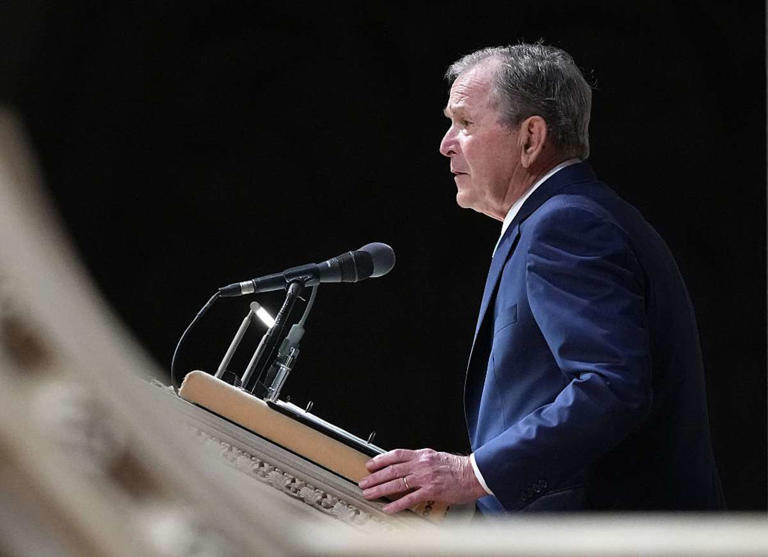 George W Bush’s wartime golf comments resurface as Trump hits the links ...