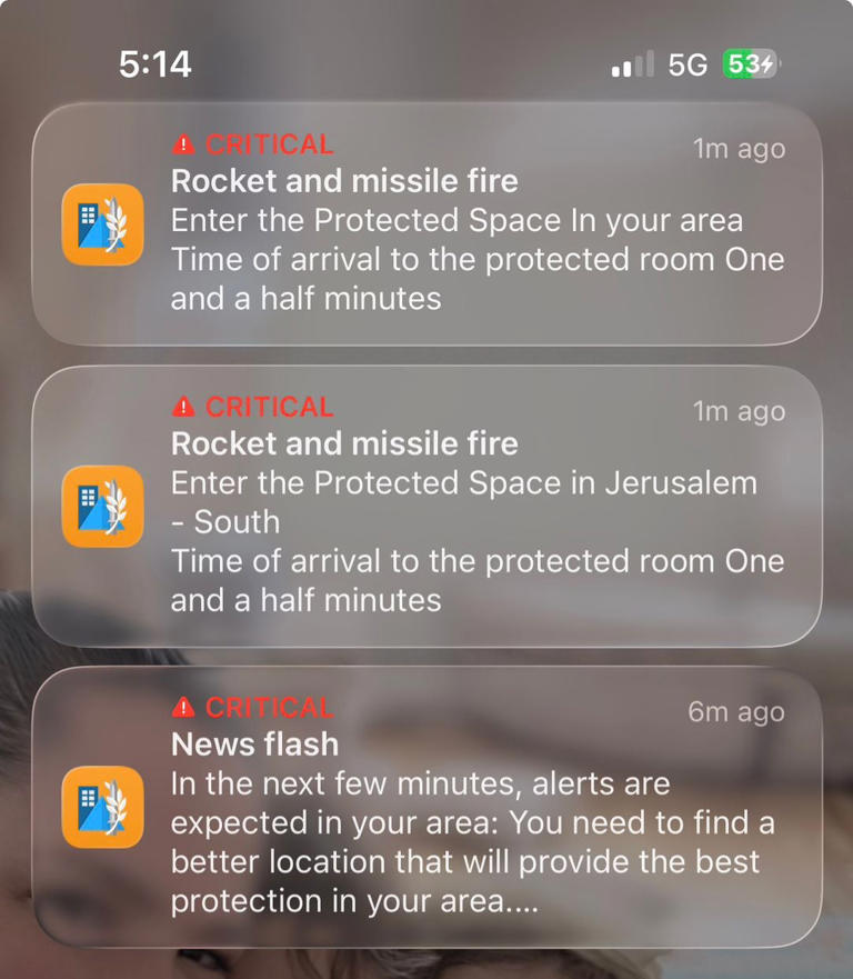 American stuck in Israel describes life under rocket fire