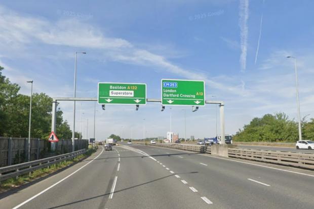 Severe delays after A13 closed in south Essex following six-vehicle crash