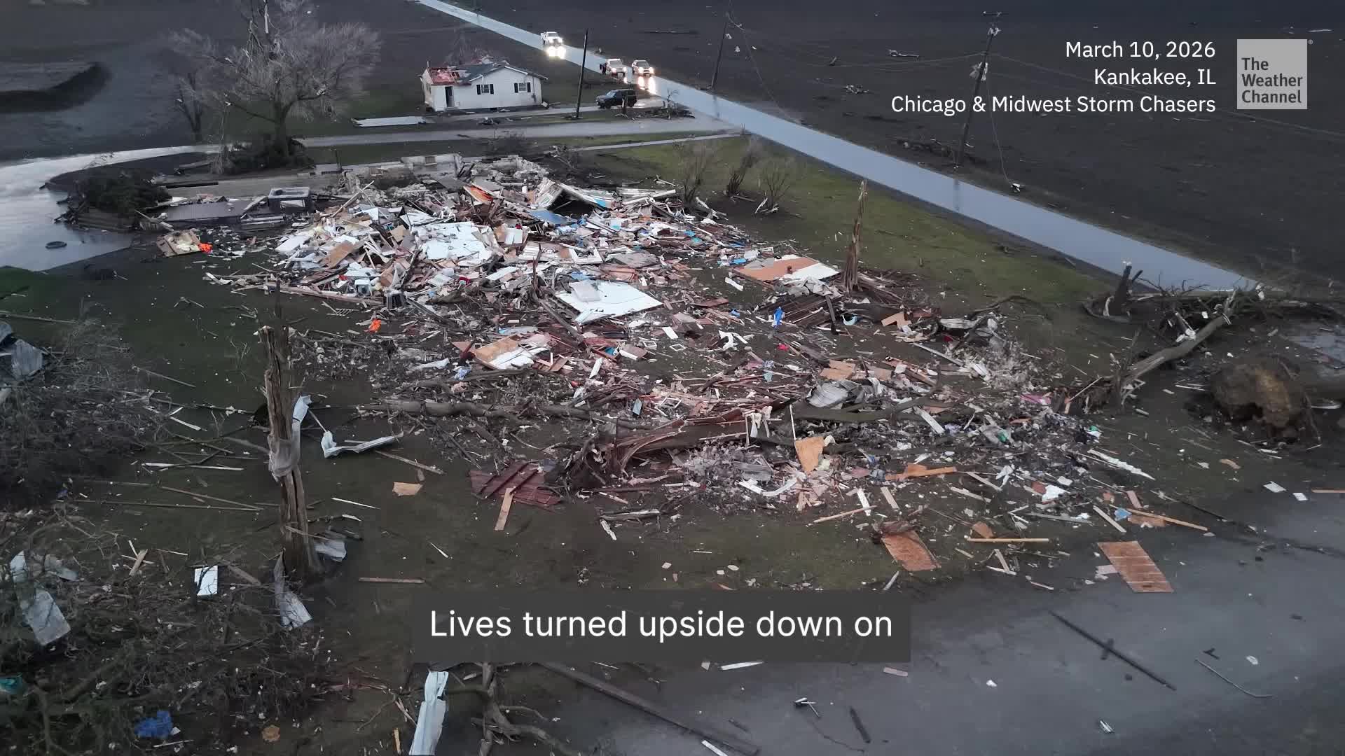 Massive tornado leaves trail of damage in its wake