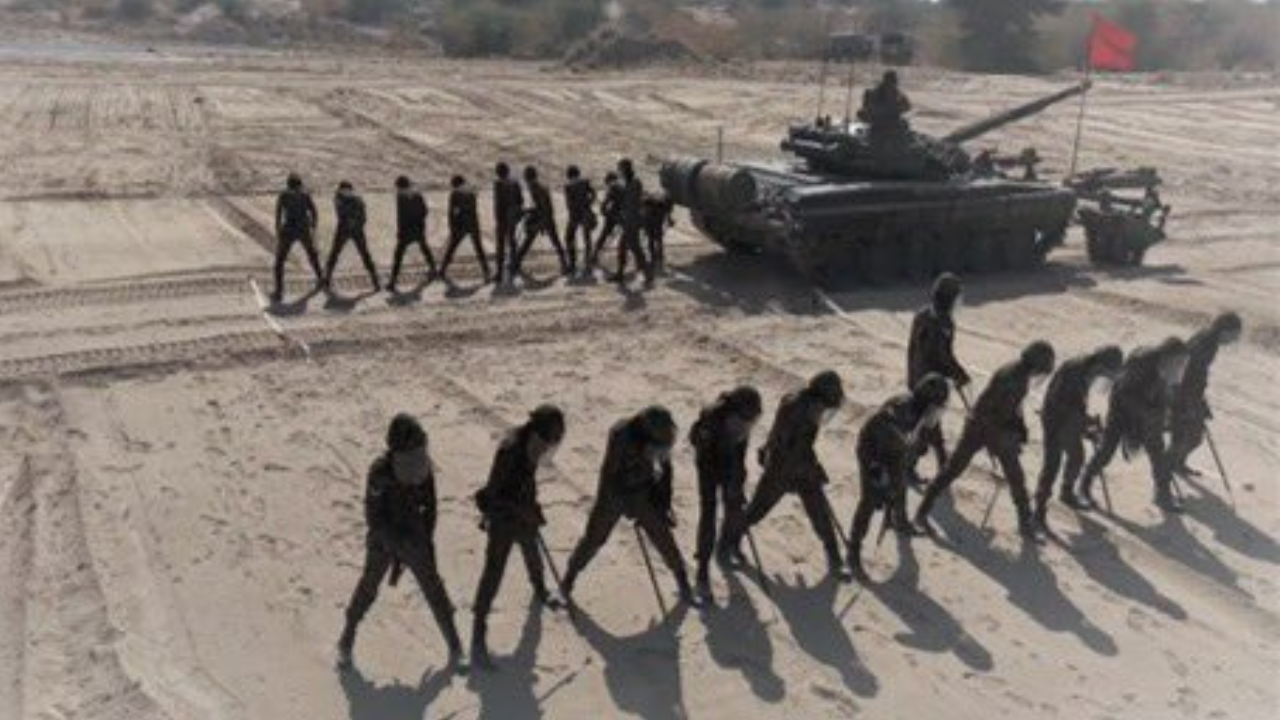 Indian Army sappers display advanced combat engineering skills during ...