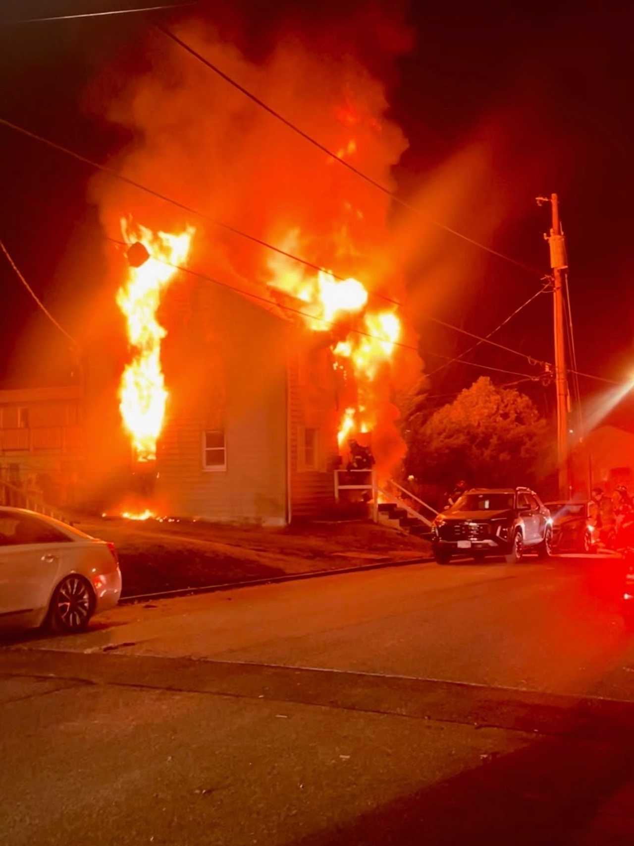 Elderly couple killed in Maryland house fire as son escapes by jumping ...