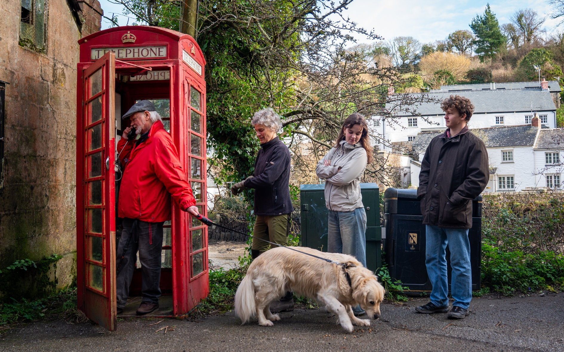 The traditional red phone box proved to be a lifeline for villagers in Helford, Cornwall, when a storm knocked out mobile coverage in the area in February