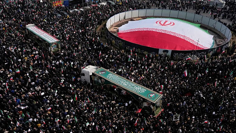 Funeral held in Tehran for Iranian commanders killed in US–Israeli strikes