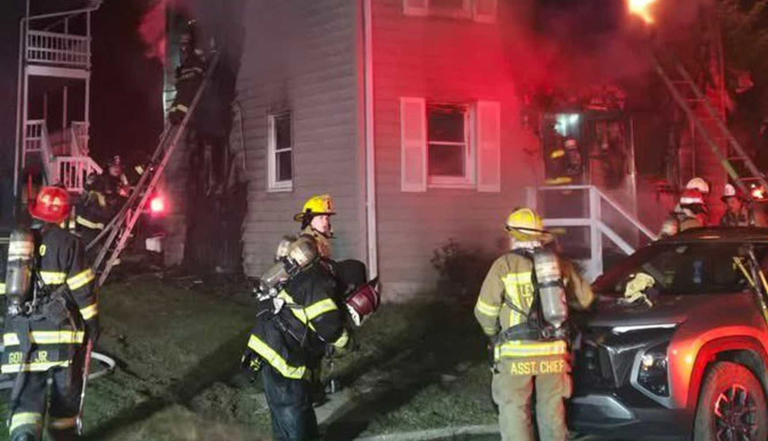 Elderly couple killed in Maryland house fire as son escapes by jumping ...