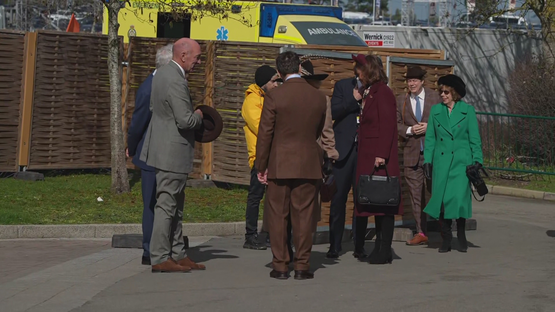 Queen Camilla arrives at Ladies Day in Cheltenham