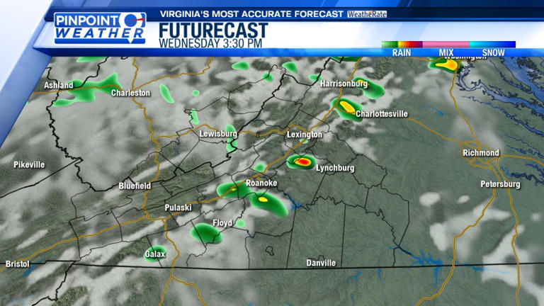 Pinpoint weather: Record warmth Wednesday, storms possible