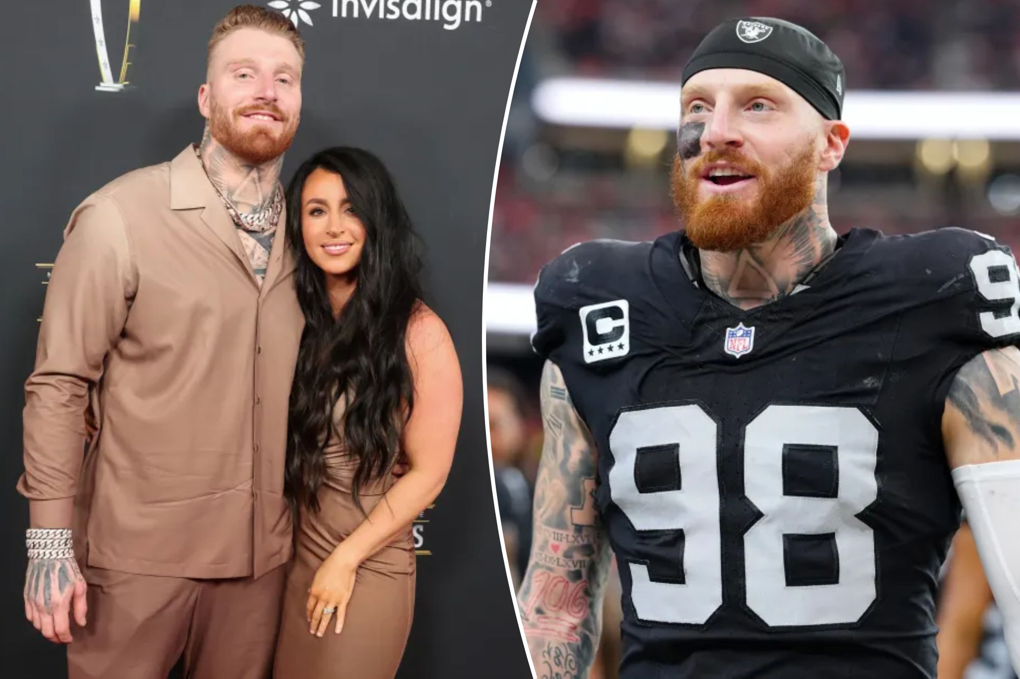 Maxx Crosby’s wife reacts to whirlwind trade fallout with three-word ...