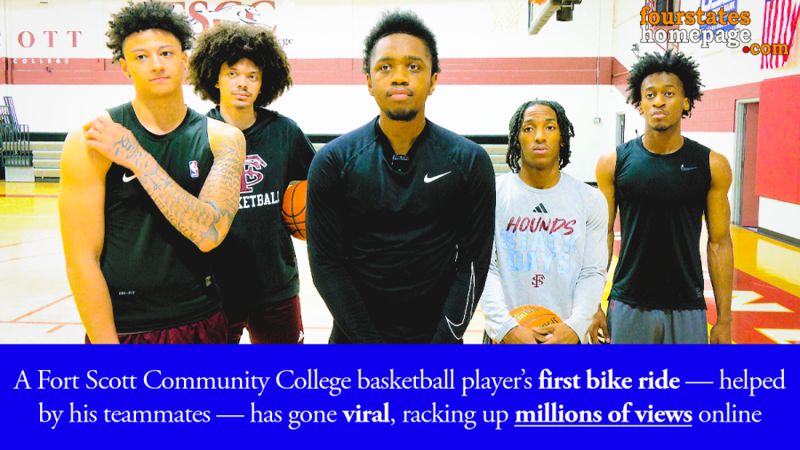 Viral video: College team helps teammate learn to ride