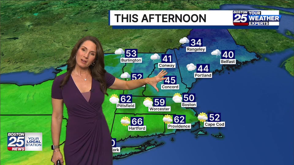 Boston 25 Monday midday weather